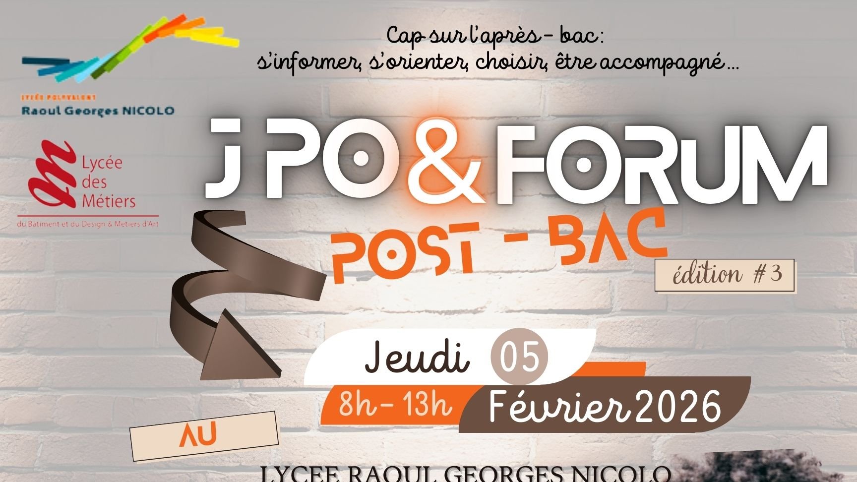 LA JOURNÉE PORTES OUVERTES & FORUM POST-BAC édition #3