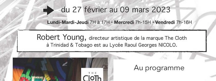 Robert Young est au Lycée Raoul Georges Nicolo